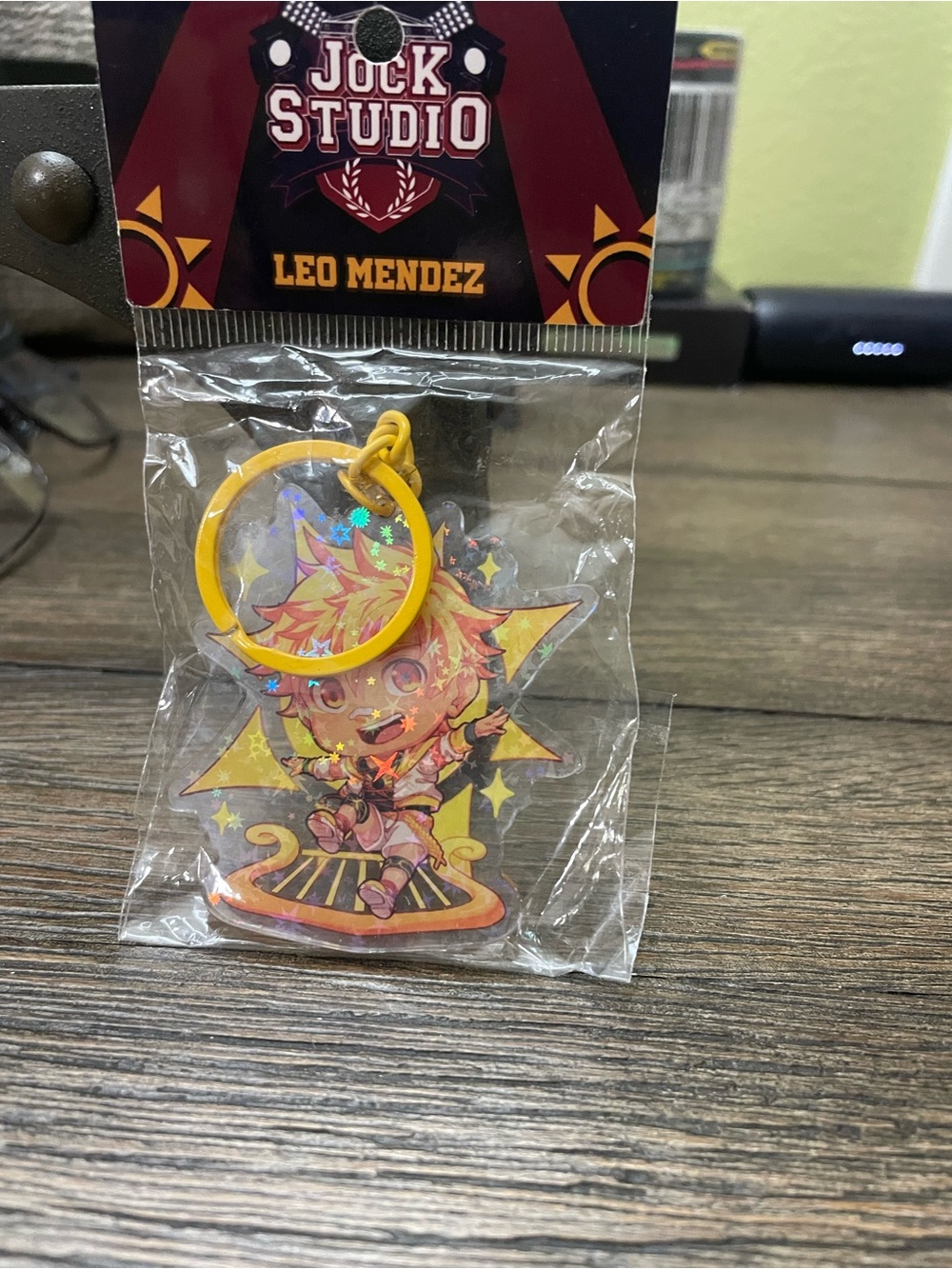 Leo Mendez Yellow acrylic Keychain
